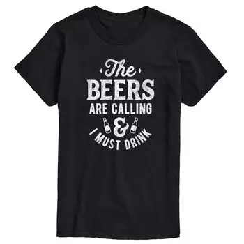Мужская футболка с рисунком The Beers Calle and I Must Drink Licensed Character