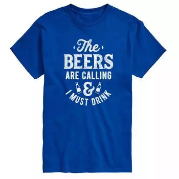 Мужская футболка с рисунком The Beers Calle and I Must Drink Licensed Character