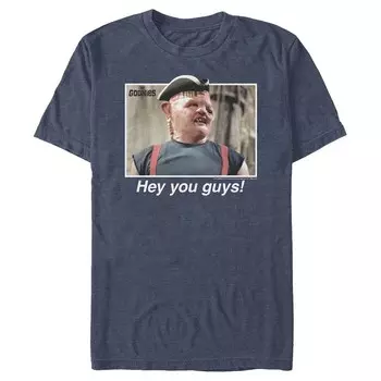 Мужская футболка с рисунком The Goonies Sloth Hey You Guys Licensed Character, цвет Navy Heather