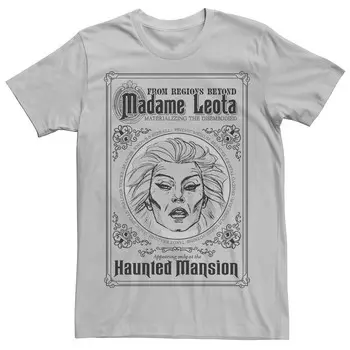 Мужская футболка с рисунком The Haunted Mansion Madame Leota Licensed Character, цвет Silver