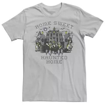 Мужская футболка с рисунком The Haunted Mansion Sweet Home Licensed Character, цвет Silver