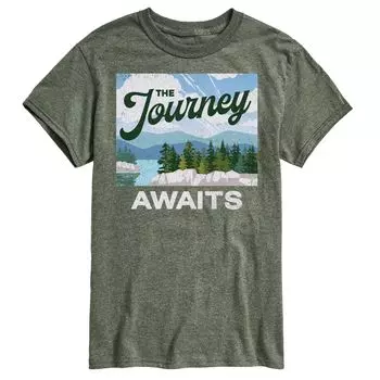 Мужская футболка с рисунком The Journey Awaits Licensed Character