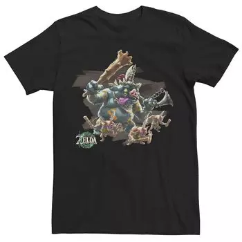 Мужская футболка с рисунком The Legend of Zelda: Tears of the Kingdom Bokoblin Family Licensed Character