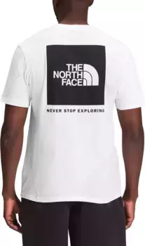 Мужская футболка с рисунком The North Face, размер S/S Box NSE, цвет TNF White/TNF Black