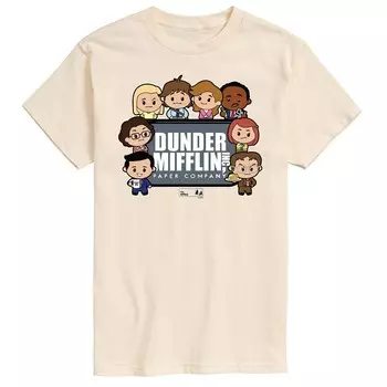 Мужская футболка с рисунком The Office Dunder Mifflin Licensed Character, бежевый