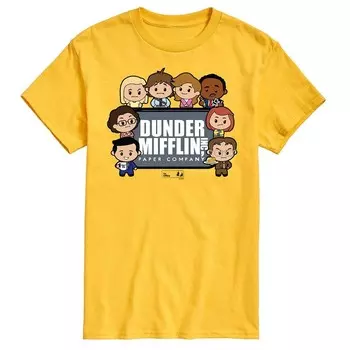 Мужская футболка с рисунком The Office Dunder Mifflin Licensed Character, желтый