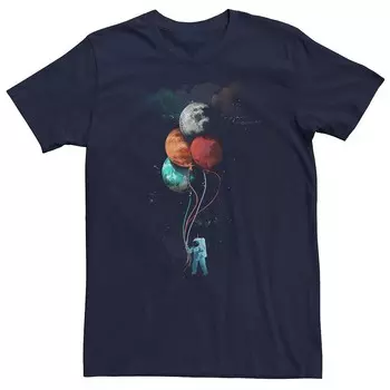 Мужская футболка с рисунком The Spaceman's Trip Licensed Character, темно-синий