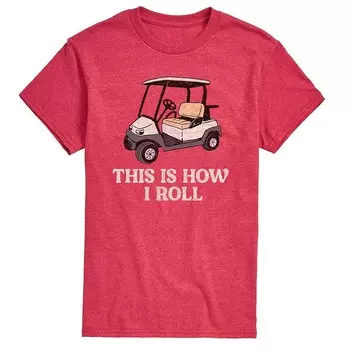 Мужская футболка с рисунком This is How I Roll Licensed Character, цвет Heather Red