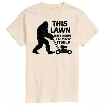 Мужская футболка с рисунком This Lawn Sasquatch Licensed Character, бежевый