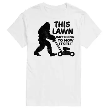 Мужская футболка с рисунком This Lawn Sasquatch Licensed Character, белый