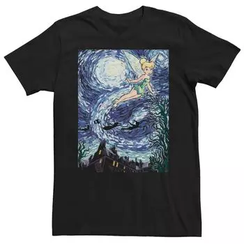 Мужская футболка с рисунком Tinkerbell Starry Night Licensed Character