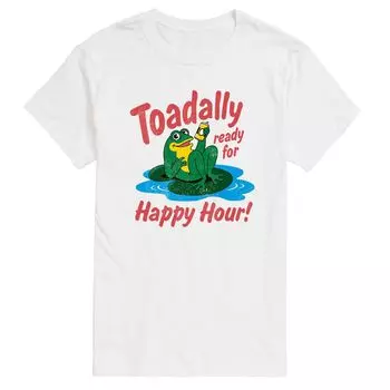 Мужская футболка с рисунком "Toadally Ready For Happy Hour" Licensed Character