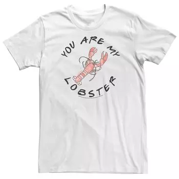 Мужская футболка с рисунком «Ты мой лобстер» Friends You Are My Lobster Licensed Character