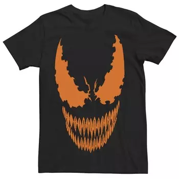 Мужская футболка с рисунком тыквы Marvel Venom Licensed Character, черный