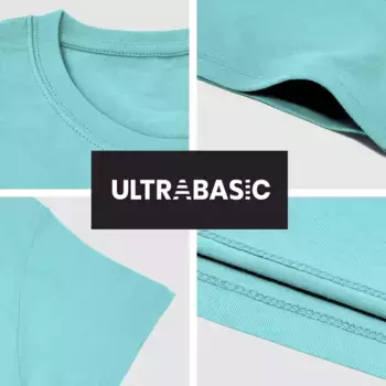 Мужская футболка с рисунком ULTRABASIC, бирюзовый