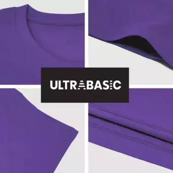 Мужская футболка с рисунком ULTRABASIC, фиолетовый