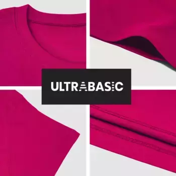 Мужская футболка с рисунком ULTRABASIC, пурпурный