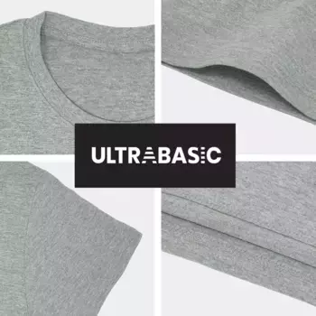 Мужская футболка с рисунком ULTRABASIC, серый