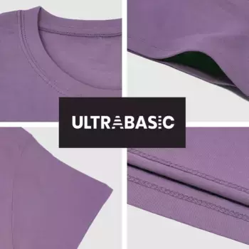 Мужская футболка с рисунком ULTRABASIC, светло-фиолетовый