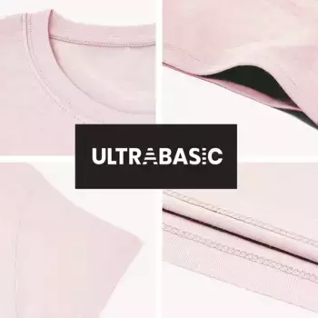 Мужская футболка с рисунком ULTRABASIC, светло-розовый