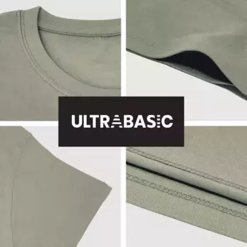 Мужская футболка с рисунком ULTRABASIC, светло-серый