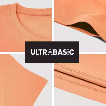 Мужская футболка с рисунком ULTRABASIC, темно-оранжевый