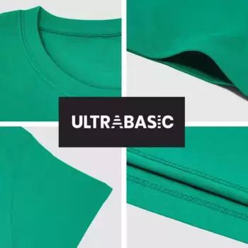 Мужская футболка с рисунком ULTRABASIC, зеленый