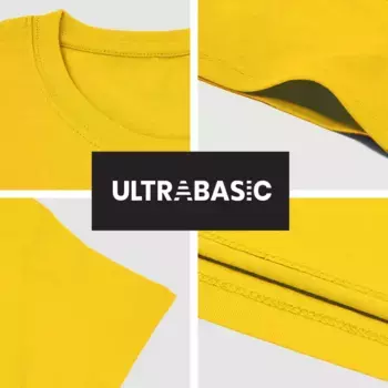 Мужская футболка с рисунком ULTRABASIC, золотой