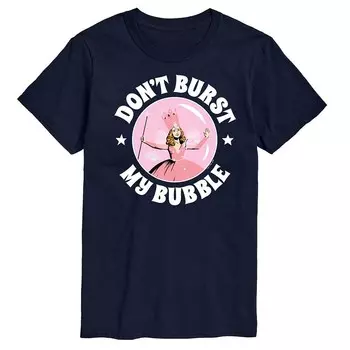 Мужская футболка с рисунком «Волшебник страны Оз» Don't Burst My Bubble Licensed Character, темно-синий