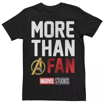 Мужская футболка с рисунком в честь 10-летия Marvel Studios MORE THAN A FAN