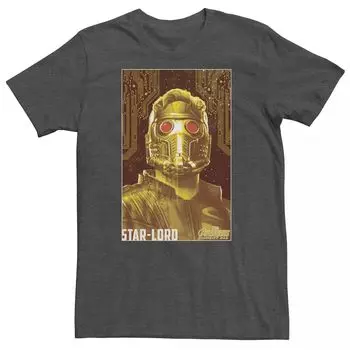 Мужская футболка с рисунком в рамке Marvel Avengers Infinity War Star Lord Licensed Character