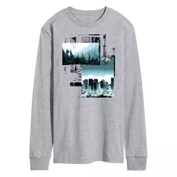 Мужская футболка с рисунком в стиле гранжскейп Licensed Character