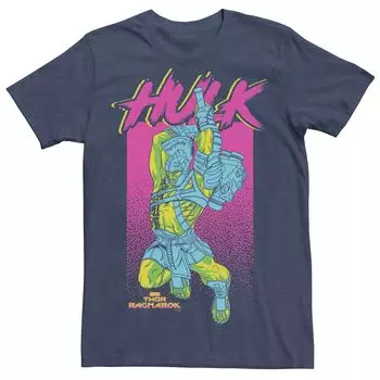 Мужская футболка с рисунком в стиле ретро в стиле поп-музыки Marvel Hulk Licensed Character