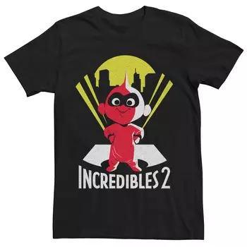 Мужская футболка с рисунком в стиле ретро Disney Pixar Incredibles 2 Jack Jack Licensed Character