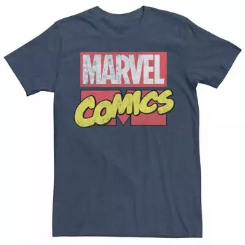 Мужская футболка с рисунком в стиле ретро комиксов Marvel Licensed Character