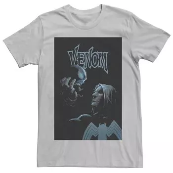 Мужская футболка с рисунком в стиле ретро комиксов Marvel Venom Face Licensed Character