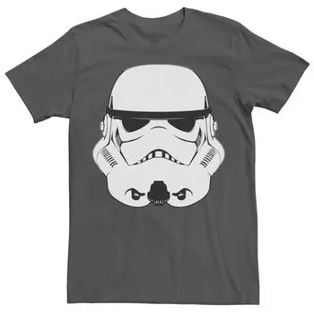 Мужская футболка с рисунком в виде шлема солдата Star Wars
