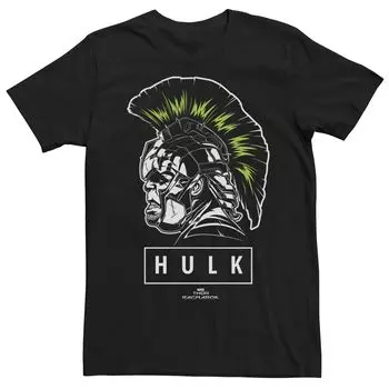 Мужская футболка с рисунком в виде шлема Marvel Hulk Warrior Mohawk Licensed Character