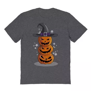 Мужская футболка с рисунком Wicked Pumpkins Halloween Licensed Character, цвет Dark Heather