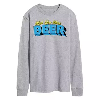 Мужская футболка с рисунком "Wish You Were Beer" Licensed Character