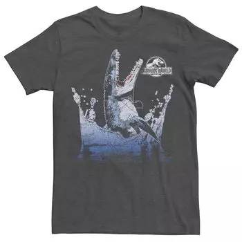 Мужская футболка с рисунком водного динозавра Jurassic World Licensed Character