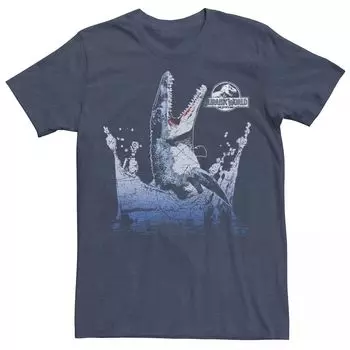 Мужская футболка с рисунком водного динозавра Jurassic World Licensed Character