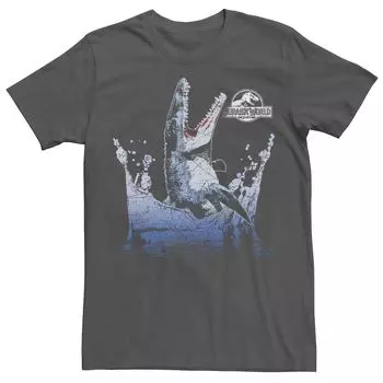 Мужская футболка с рисунком водного динозавра Jurassic World Licensed Character