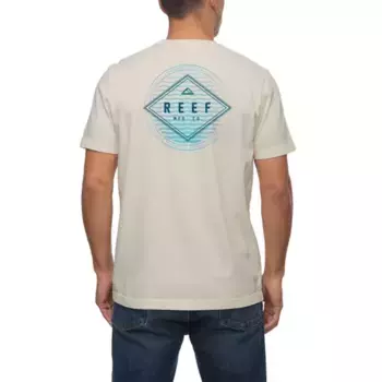 Мужская футболка с рисунком волн Reef, бежевый