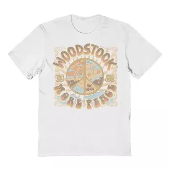Мужская футболка с рисунком Woodstock Licensed Character, белый