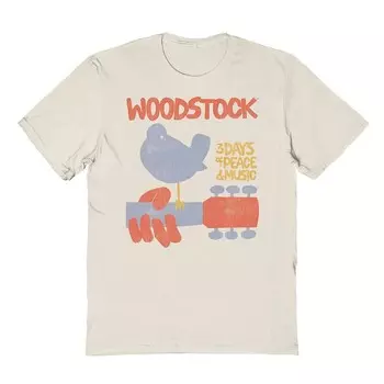Мужская футболка с рисунком Woodstock Licensed Character, цвет Natural