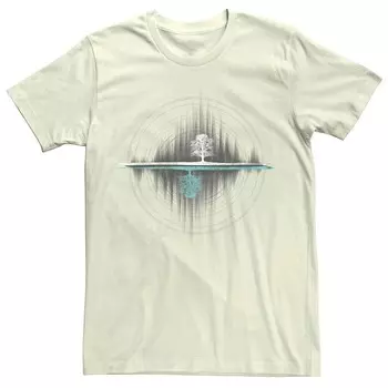 Мужская футболка с рисунком Yin Yang Tree Of Life Soundwave Licensed Character, цвет Natural