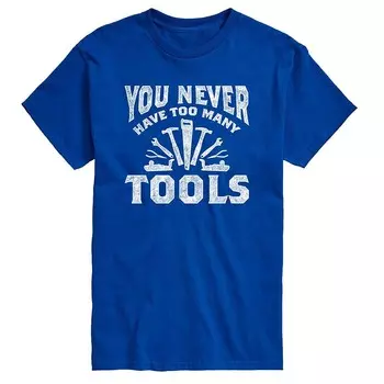 Мужская футболка с рисунком «You Never Have Too Many Tools» Licensed Character, синий