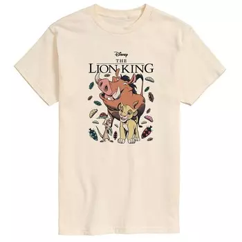 Мужская футболка с рисунком жуков Disney's The Lion King, цвет Cream