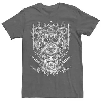 Мужская футболка с рисунком «Звездные войны» Angular Ewok Licensed Character